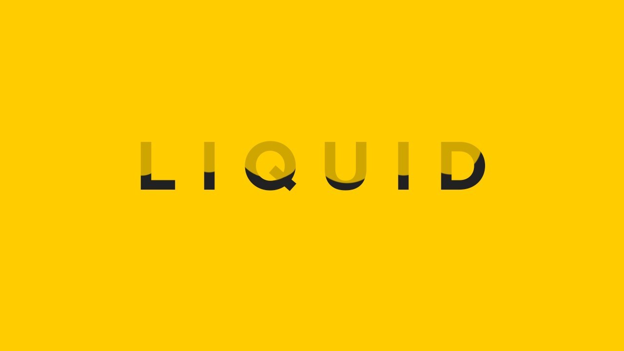 Create Liquid Text Intro & Animation - After Effects Tutorial & Template