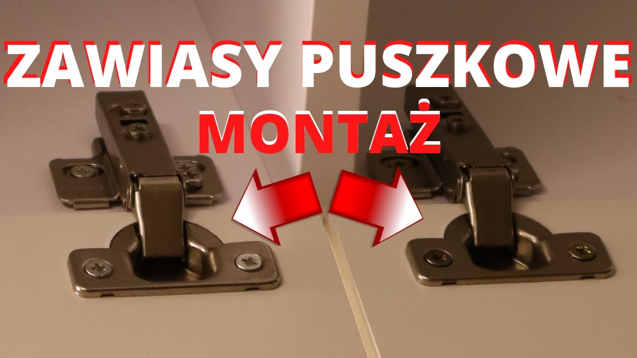 Zawiasy puszkowe jak zamontować w korpusie szafki i froncie z MDF u