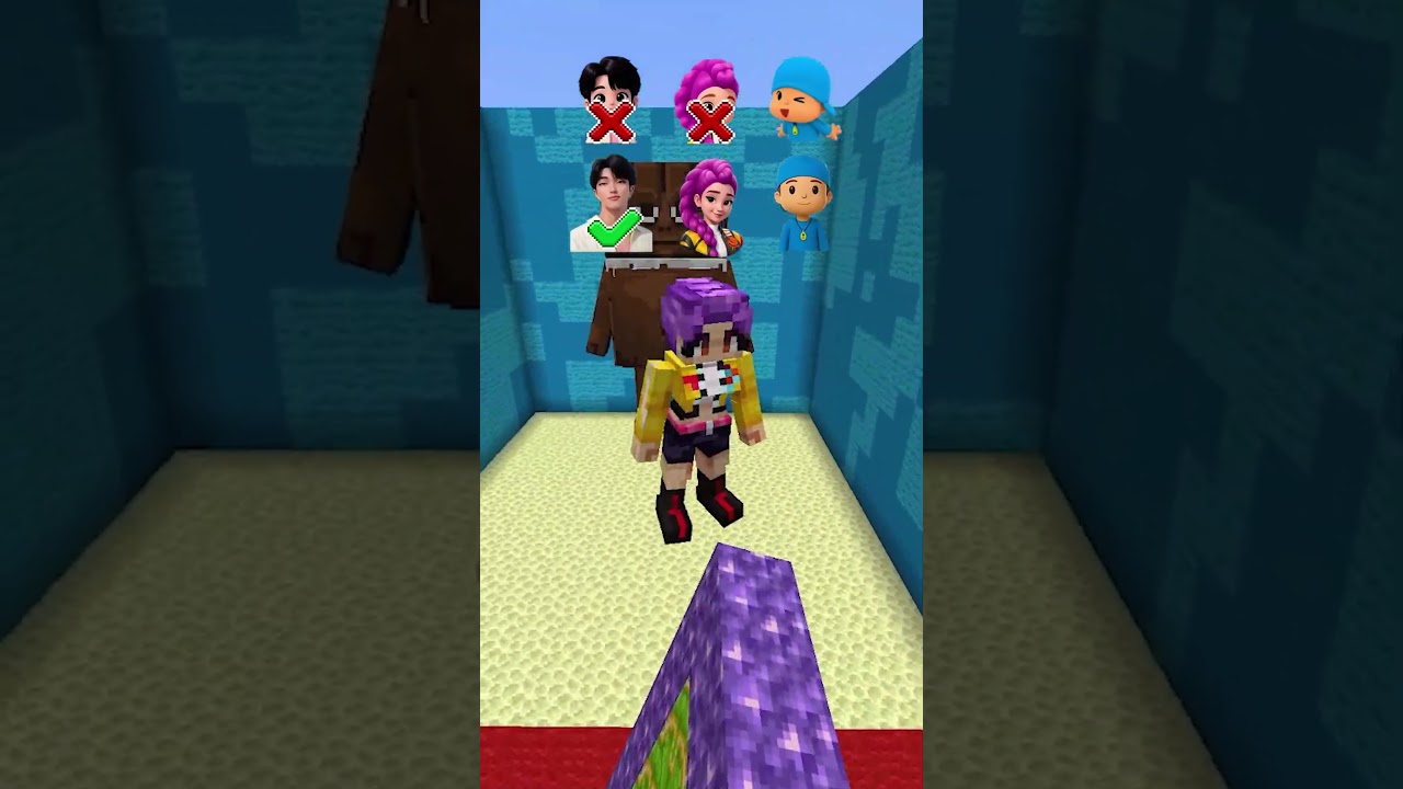 Kpop Demon Rotating Wheel Challenge😱 P.22 #roblox #minecraft