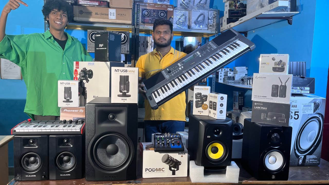 Wholesale 🤑 professional studio accessories- studio monitor, mic, keyboard,interface mixer, dj pitch