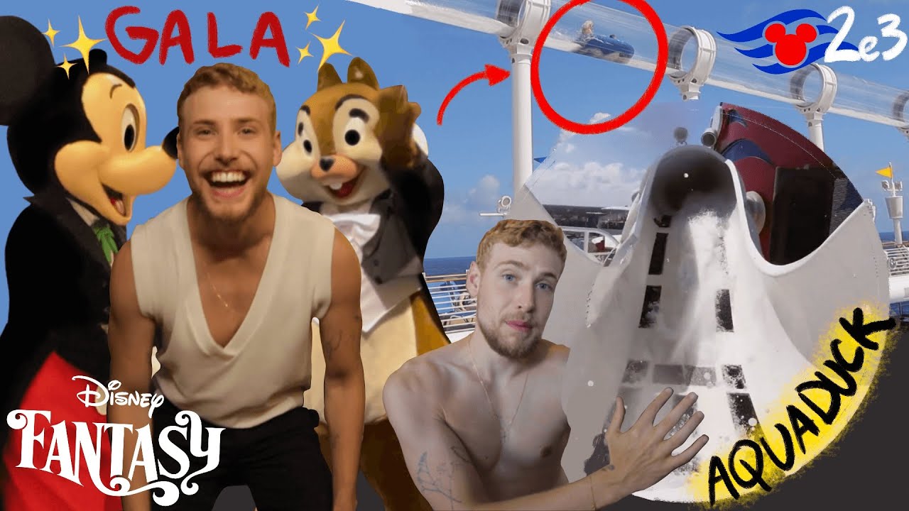 CRUZEIRO DISNEY FANTASY: FUI NO AQUADUCK + Noite de Gala | 2º e 3º Dia | Igor Saringer