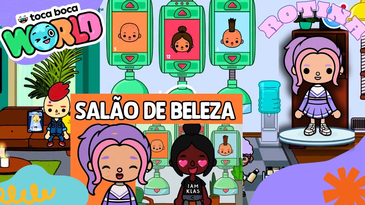 Toca Boca word : Dia de salão com amiga 