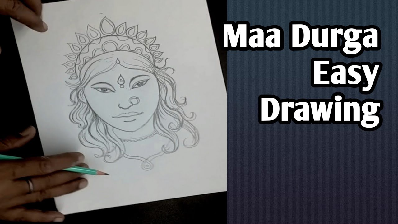 Maa Durga Easy Drawing | Maa Durga Face Drawing For Beginners | Free Online Drawing Course