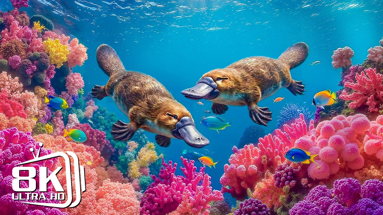Deep Blue Ocean Life 8K 🐳 Beautiful Marine Animals and Calm Ocean Sounds