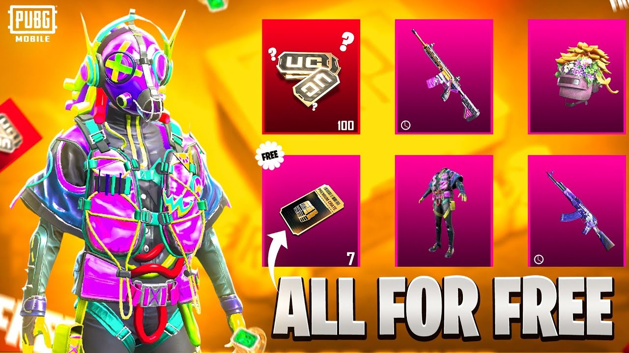 Free 100Uc ? | 7 Free Premium Crates | Free Legendary Outfits | Pubg Mobile