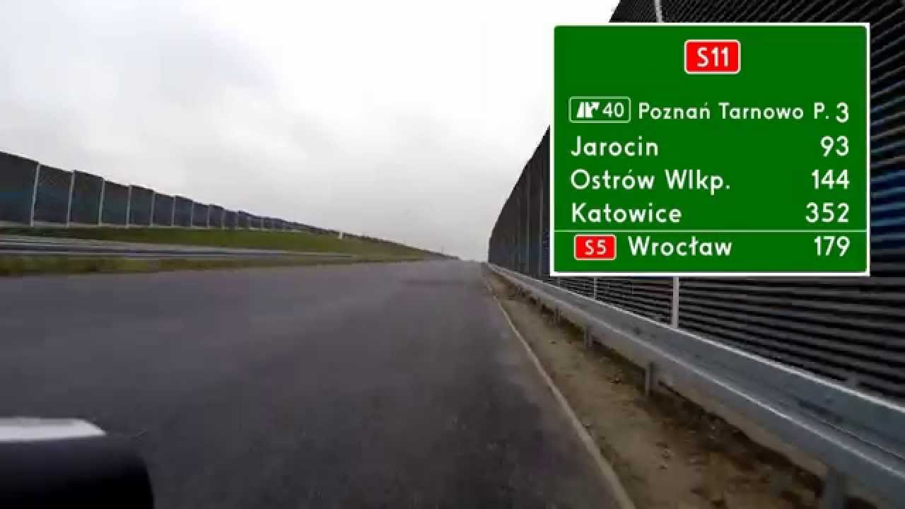 Droga Ekspresowa / Expressway S11 - przejazd rowerem