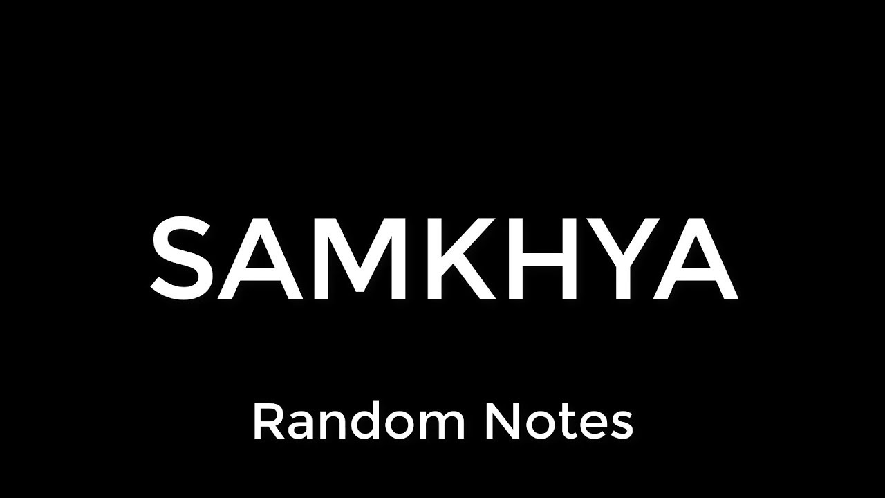 Samkhya Philosophy | Indian Philosophy | UPSC | Lecture | Tutorial | Hindi | English | सांख्य