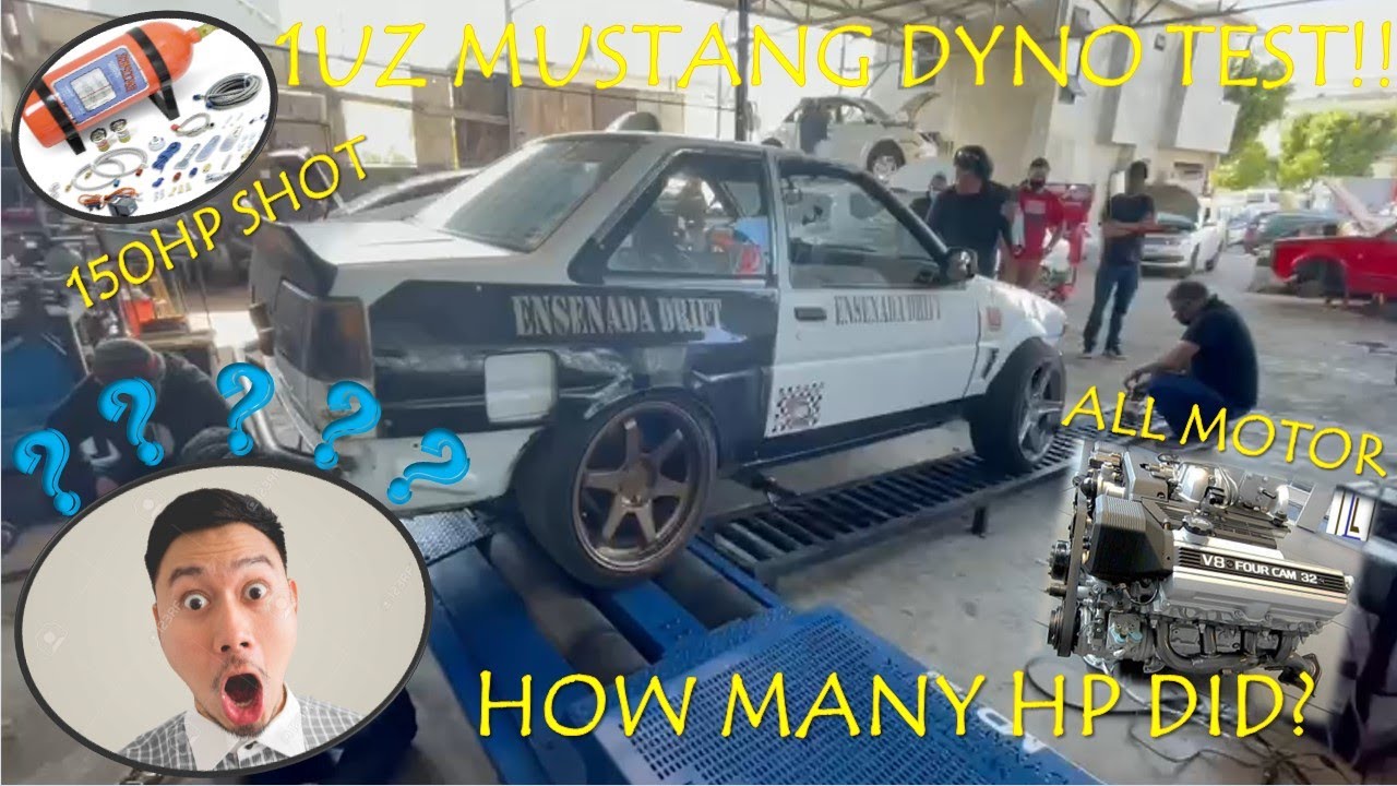 1UZ ENGINE STOCK MUSTANG DYNO TEST