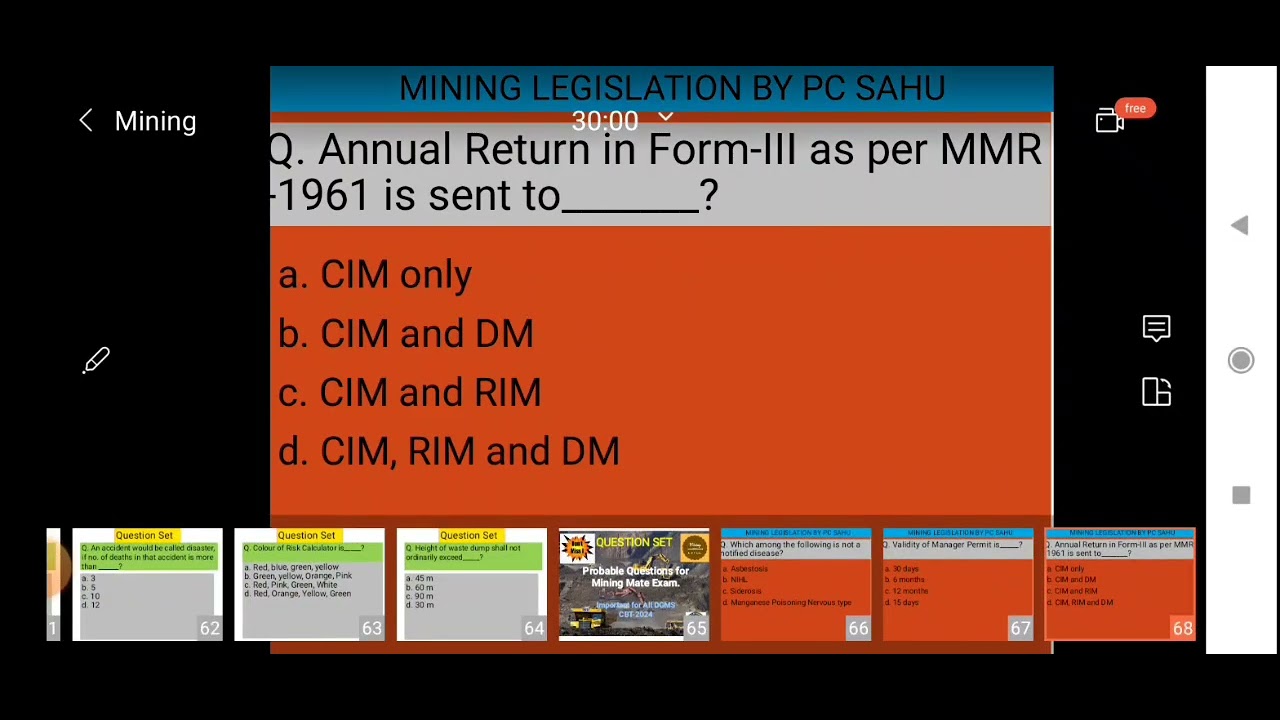 Mining Exam Questions & Answers for Mining Foreman and Mining Mates