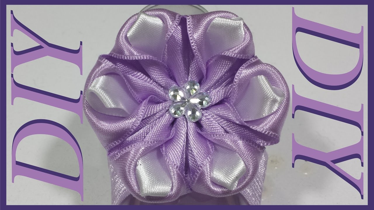 Como Hacer Lazos DIY #27  Pies Descalzos en Flores Kanzashi