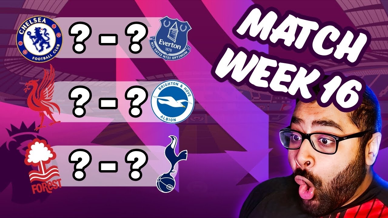 Premier League Predictions | *MATCHWEEK 16* 2025/2026