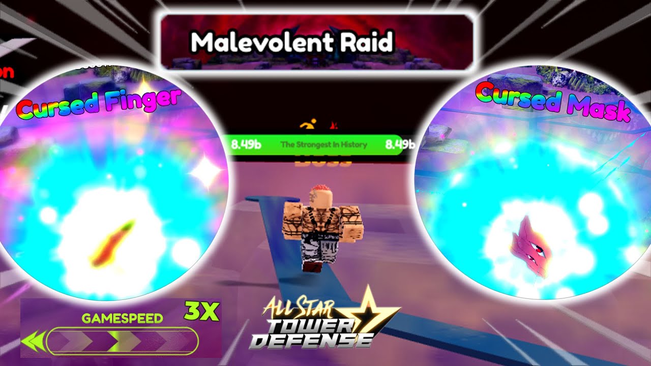Speedrun Malevolent Raid | Solo Gameplay | Roblox All Star Tower Defense