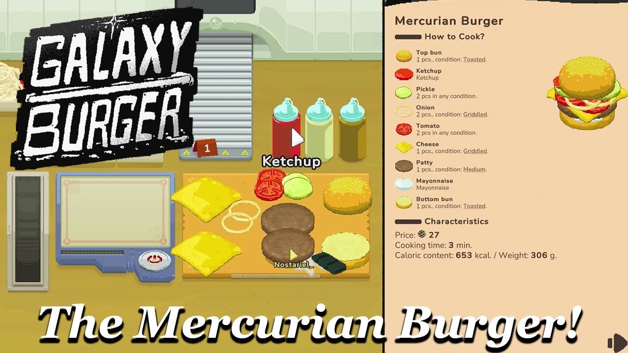 The Mercurian Burger | Going 4 Stars!! 【 Galaxy Burger 】w/Nostariel_