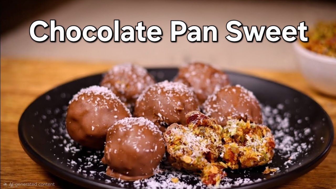 Chocolate Paan Balls Recipe | 5 Minute Mithai Without Cooking