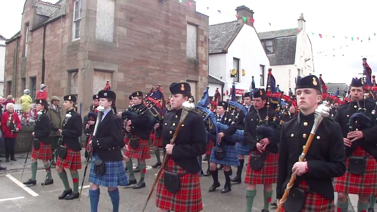 Cadet Force Pipes and Drums 2012 Dingwall - The Glendaruel Highlanders