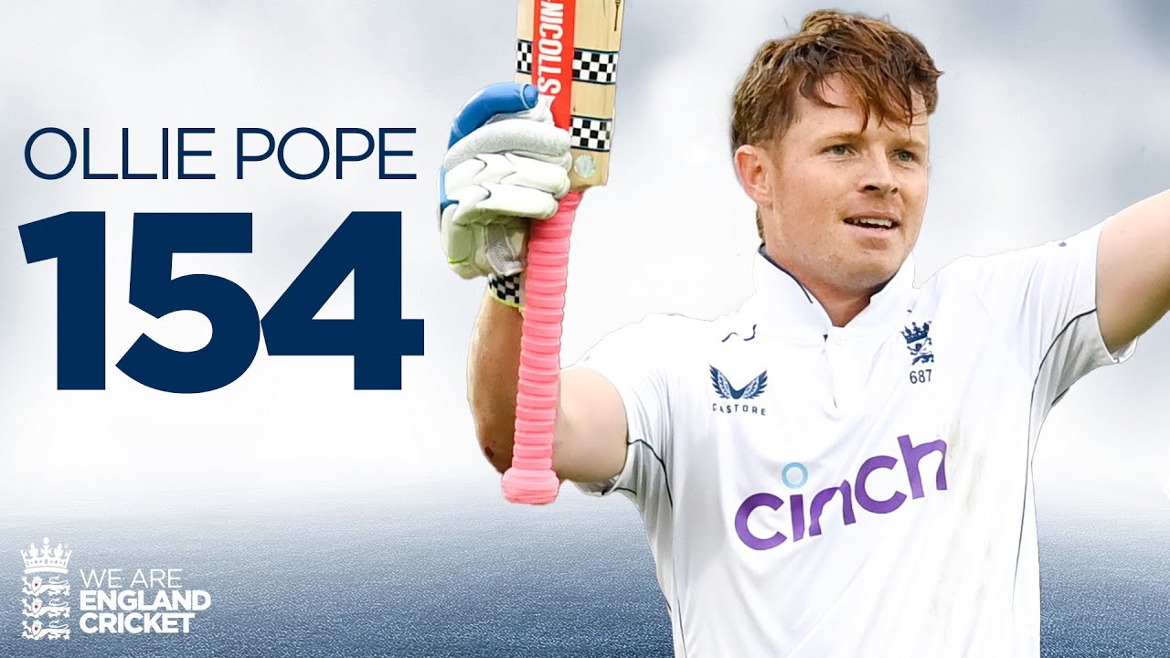 1️⃣9️⃣ Fours & 2️⃣ Sixes | 🏏 Ollie Pope Scores Eye-Catching 154 vs Sri Lanka | England Cricket
