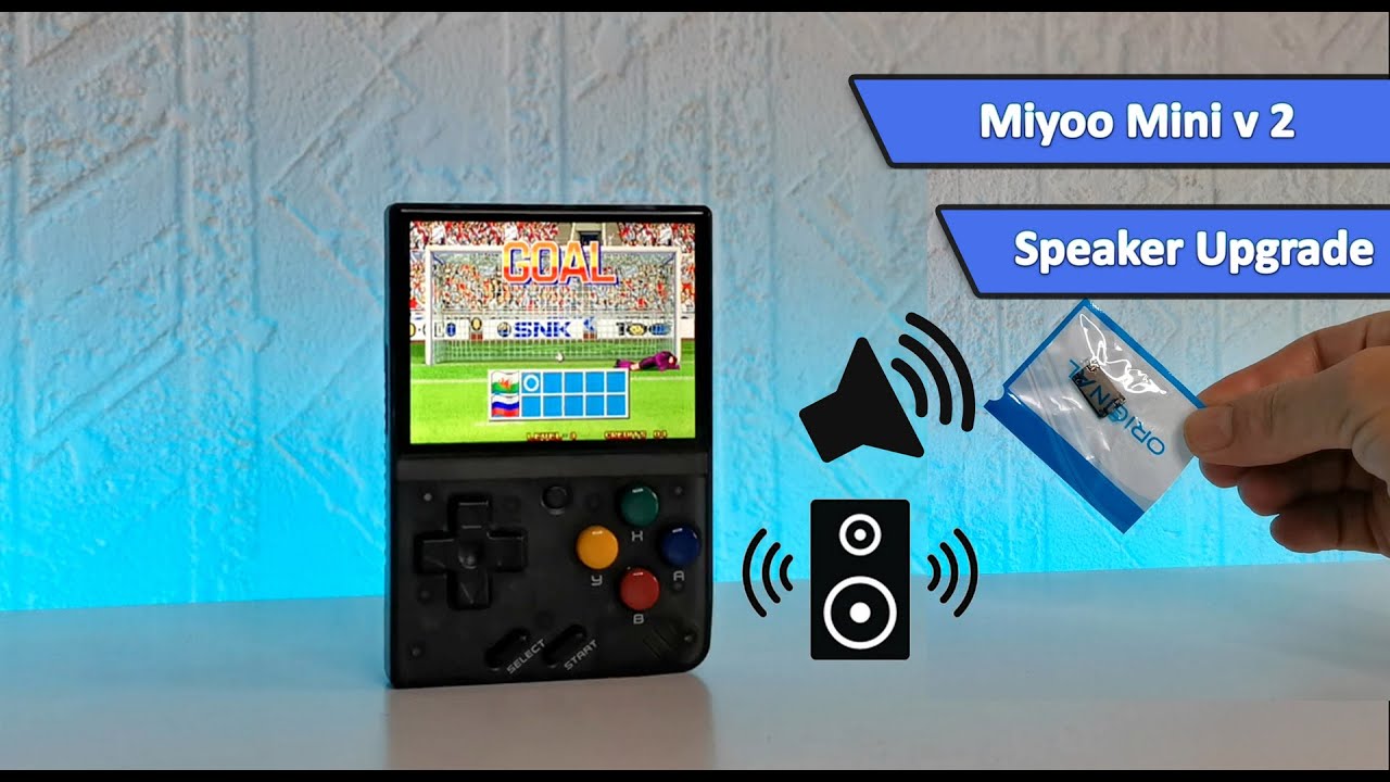miyoo mini v2 speaker upgrade mod hand gaming mods