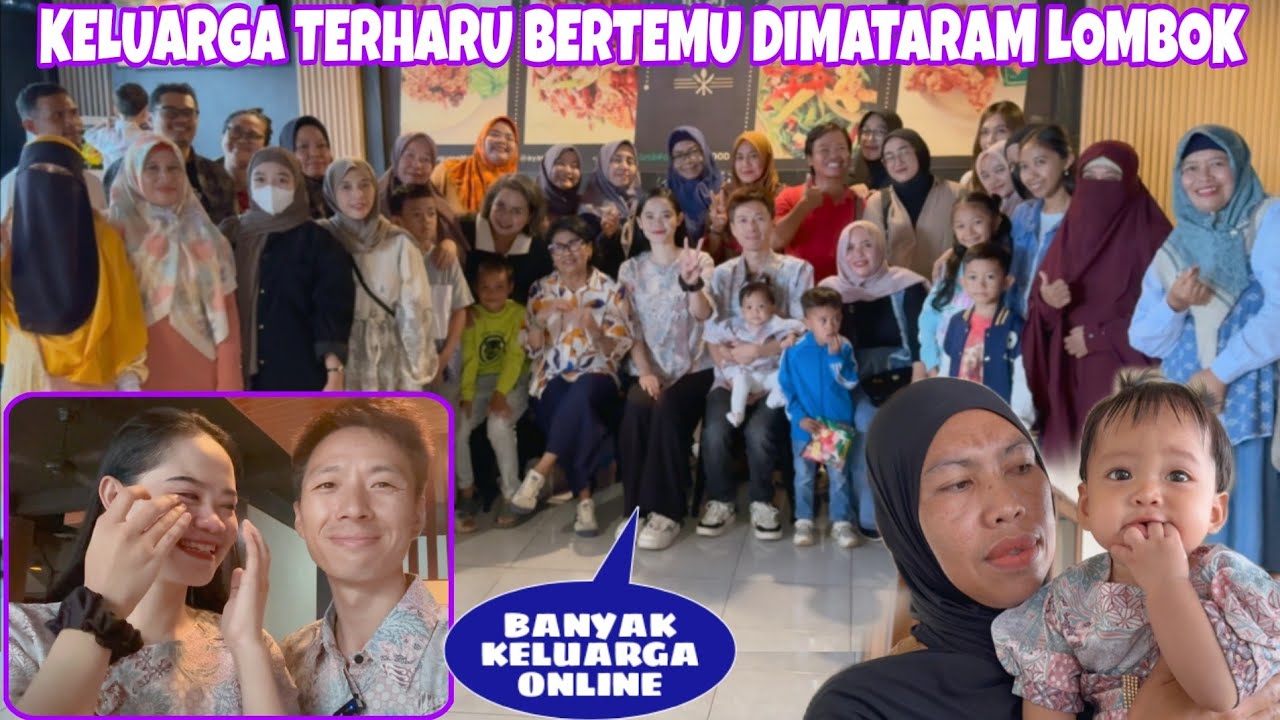 BAWA KELUARGA DI LOMBOK BERTEMU DENGAN KELUARGA ONLINE DIMATARAM, TERHARU UNGKAPIN ISI HATI
