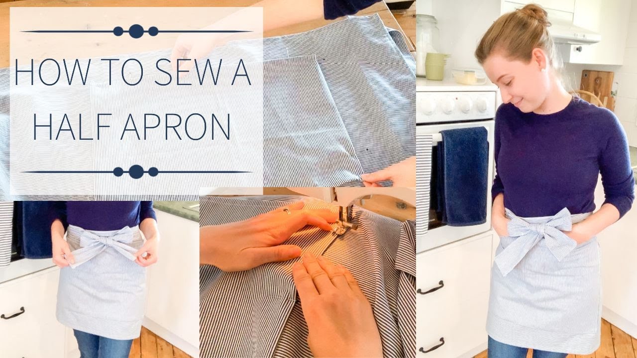 SEW WITH ME! How to make a half apron