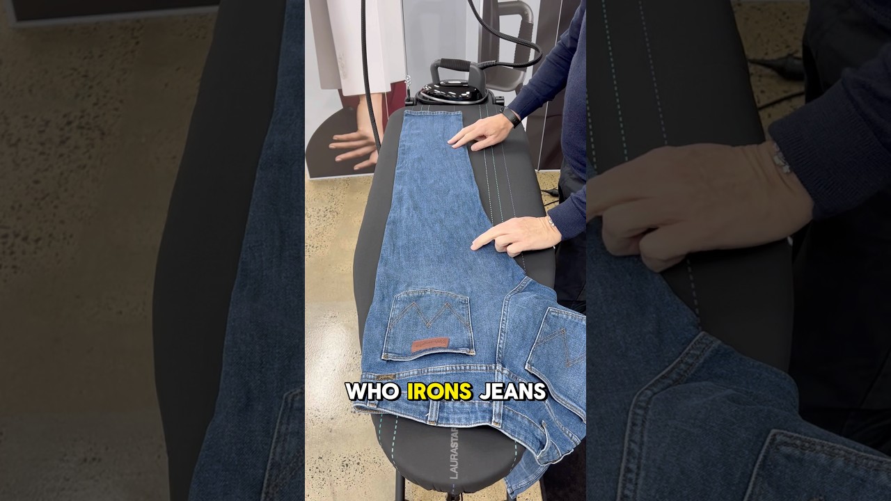 Who irons jeans? It’s easy with a Laurastar! #laurastaraustralia #ironing