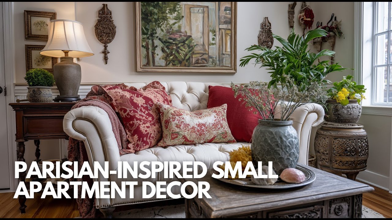 Parisian Inspired Small Apartment Decor That Exudes Grace, Comfort, and French Sophistication