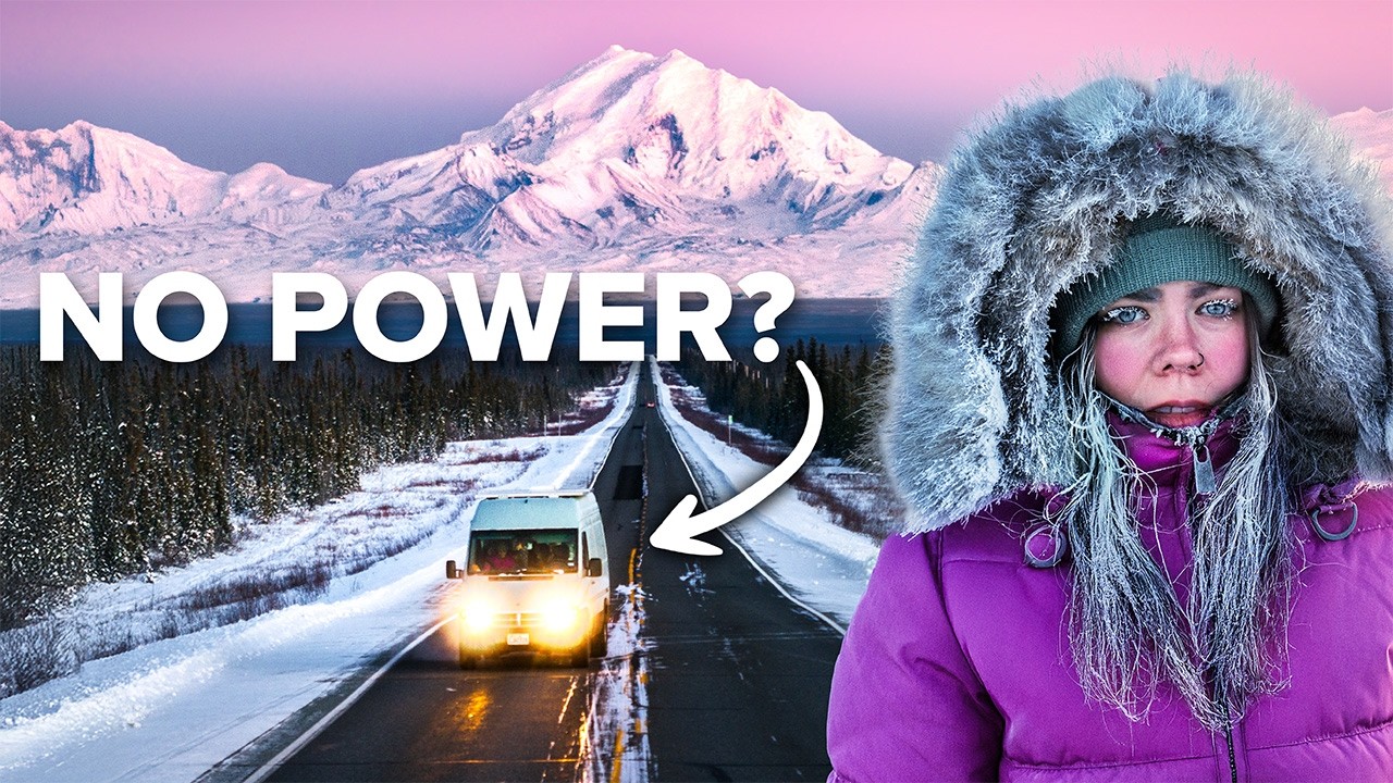 A Day in Winter Van Life: Alaskan Ice Caves, Unexpected Challenges & the Knock