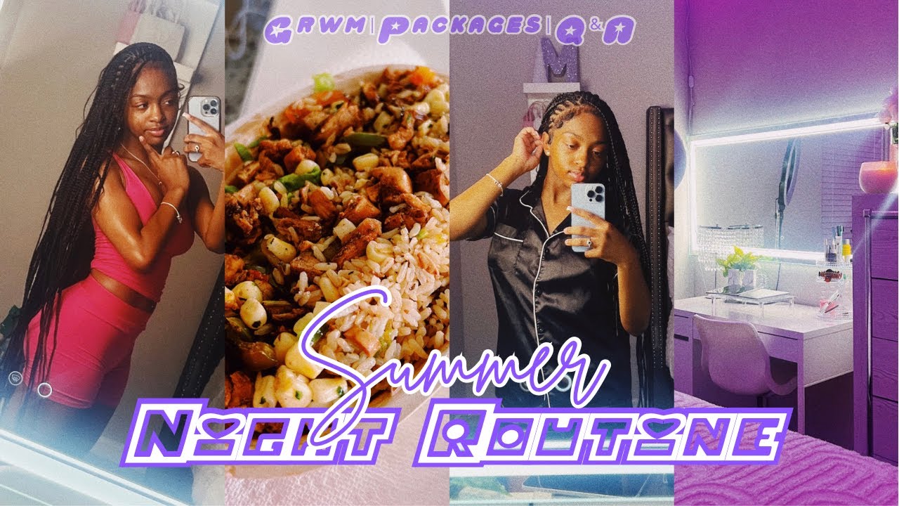 MY 6PM SUMMER NIGHT ROUTINE|grwm,skincare,cleaning,mini q&a,etc|THEMIAAMARI