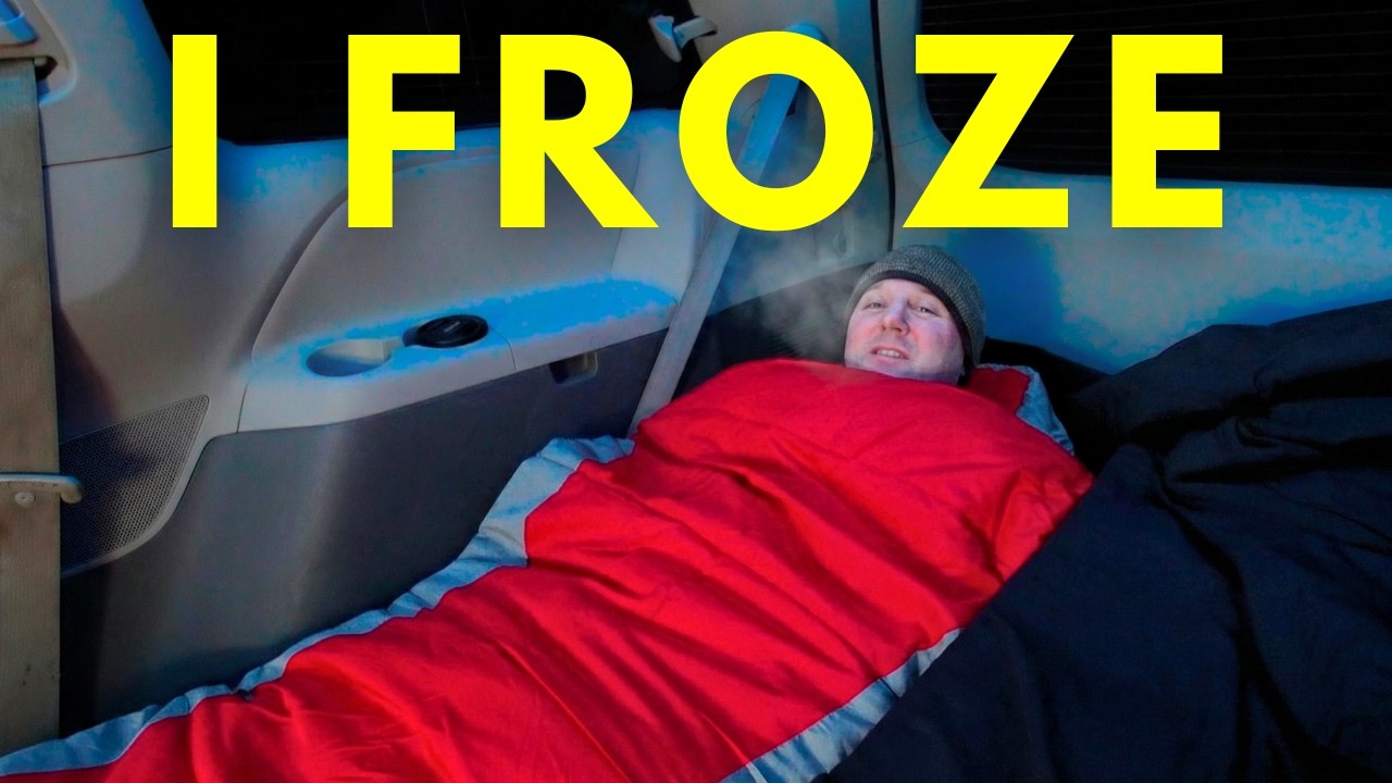 Как пережить -9&deg;F (-3&deg;C) в своем минивэне со спальным мешком за 48 долларов из Walmart