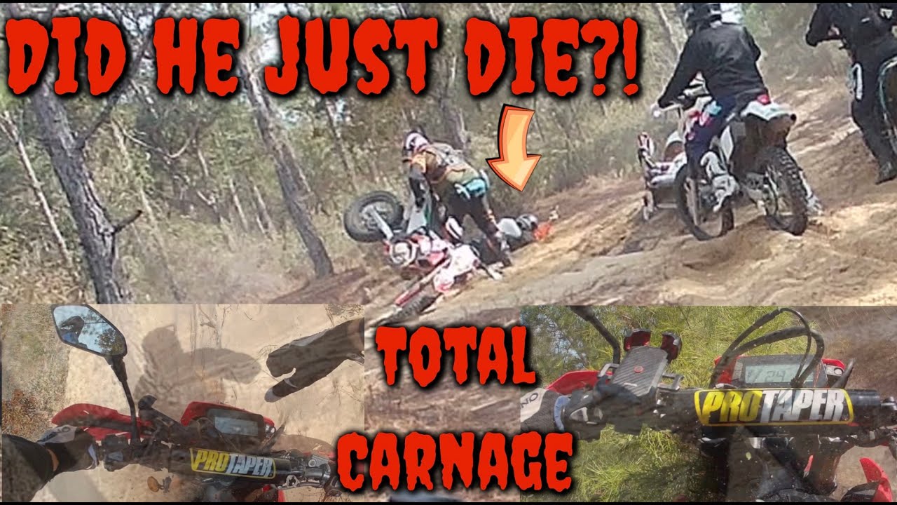 Bloody Sunday! Crashes! Enduro with the Boys! Going All Out on  our Dual Sports
