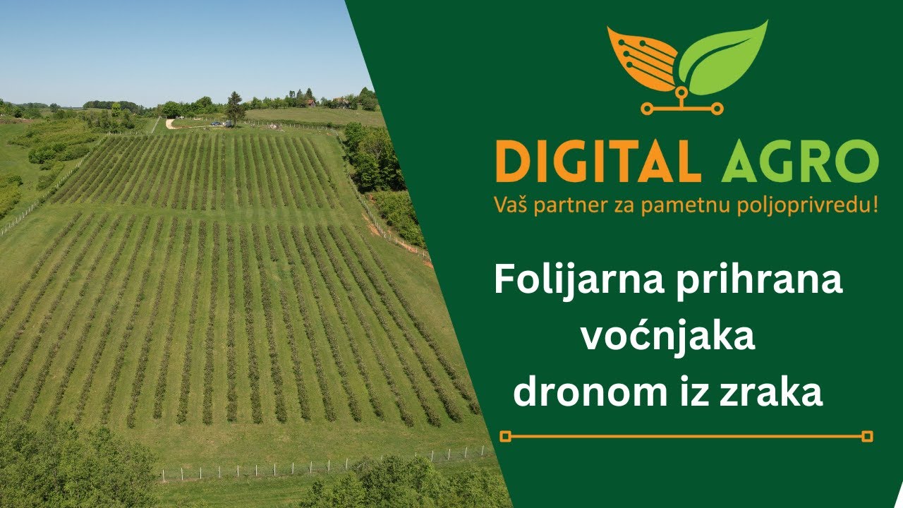 Folijarna prihrana voćnjaka dronom iz zraka