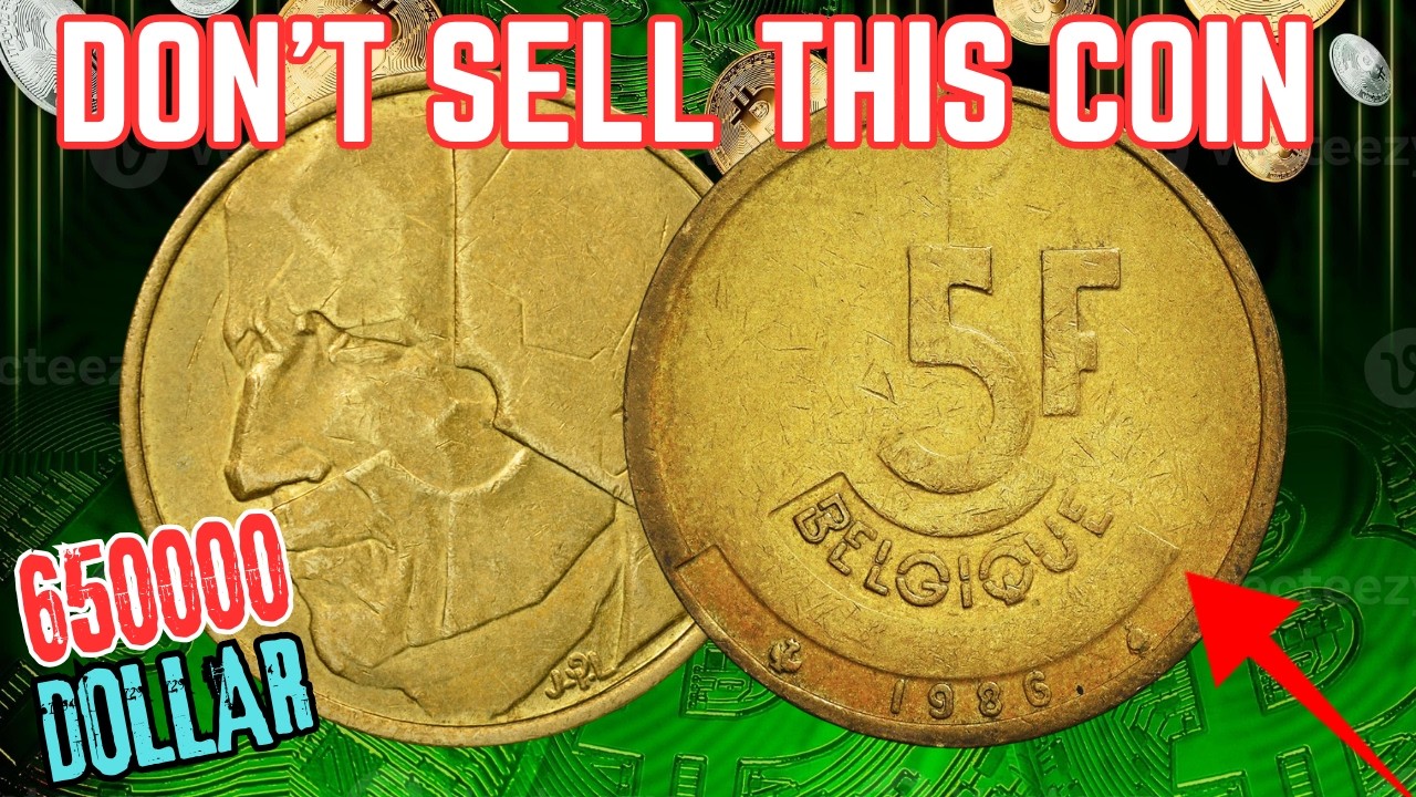 🏅 Belgium Belgie Belgique 5 Franc 1986 Coin Value Update!