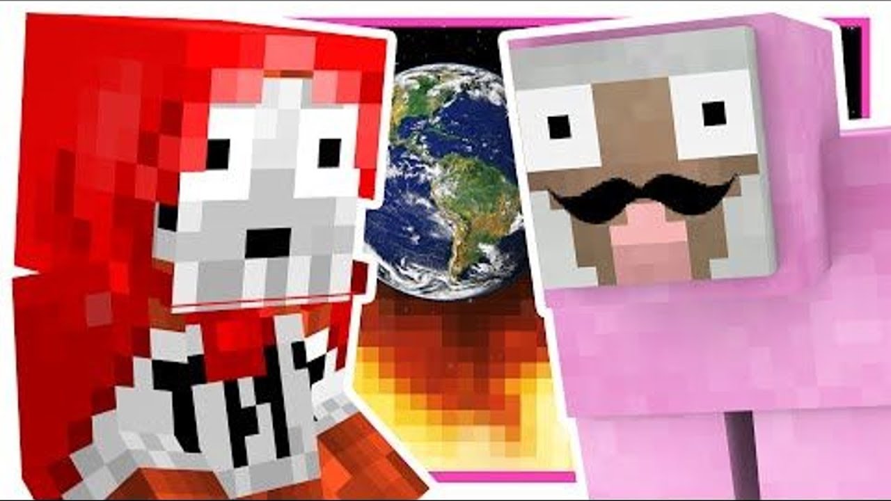 *DELETED* JUMPING IN OUTER SPACE!! | Minecraft Dropper Challenge (ExplodingTNT VS. Pink Sheep)