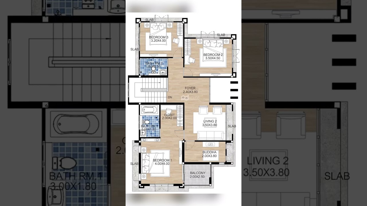 24 x 40 house plan ideas | North facing |