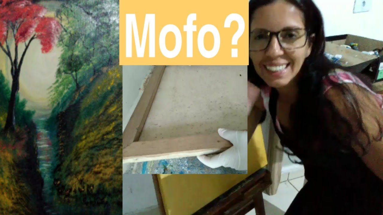 COMO REUTILIZAR TELA de PINTURA com MOFO