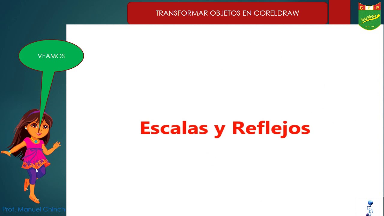 COMPUTACI&Oacute;N  8  TRANSFORMAR OBJETOS EN COREL   6TO GRADO PRIMARA