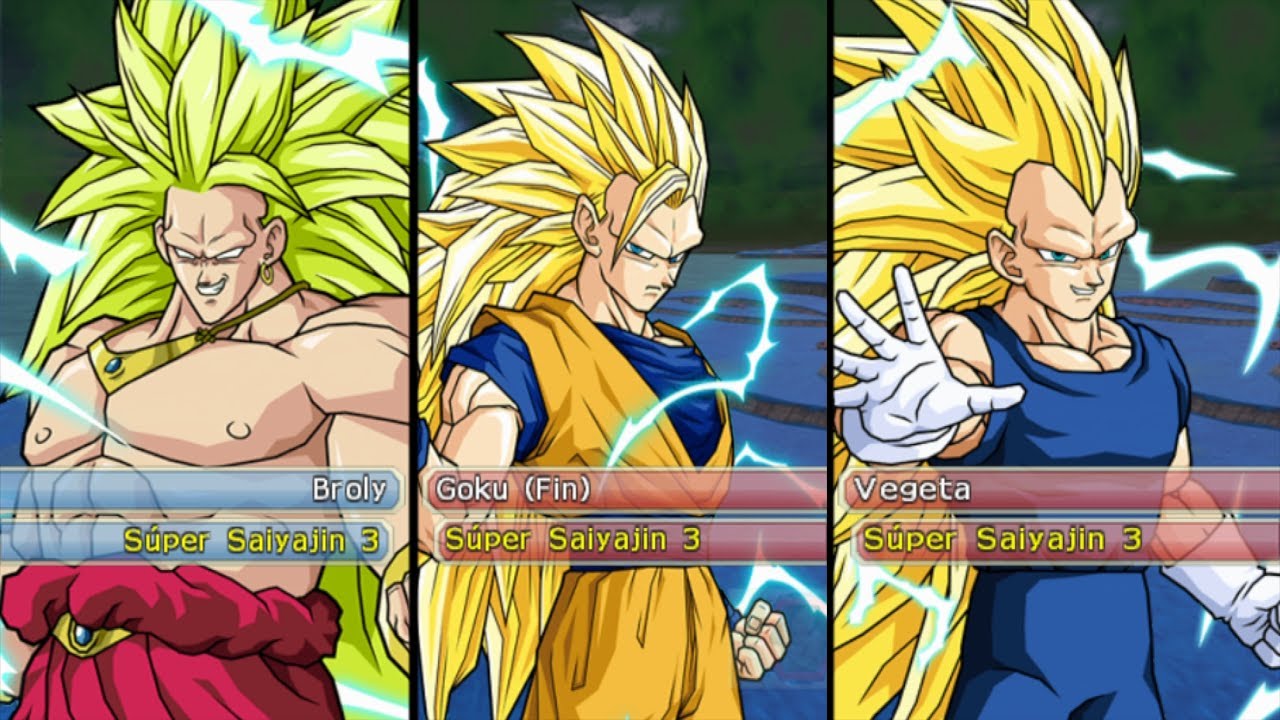 Broly SSJ3 Vs Goku Y Vegeta SSJ3