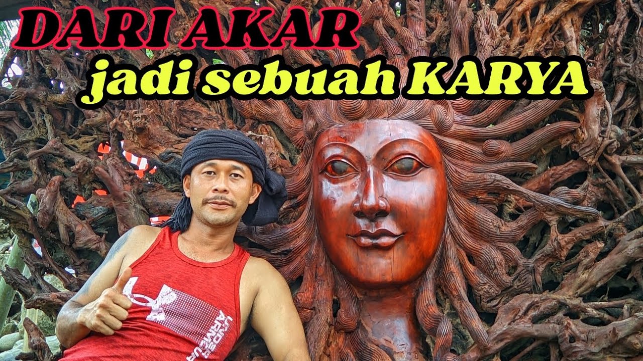 Proses Pembuatan Patung Dewi dari Akar Leci, Indah dan Cantik Sekali