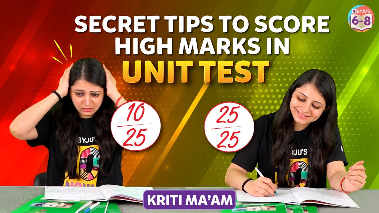 Secret Tips To Score High Marks In UNIT TEST | BYJU'S