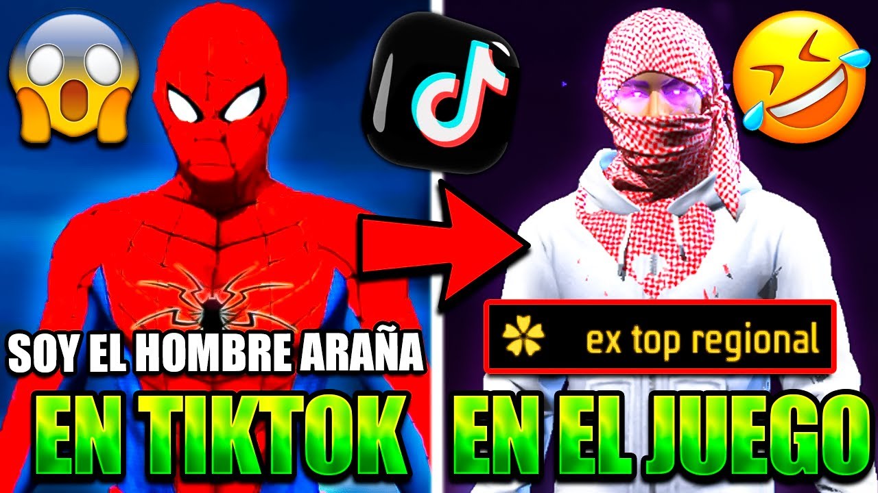 ¡CAZANDO A NIÑOS TEXTUREROS DE  FREE FIRE!😭*el hombre araña*