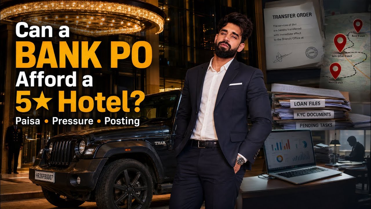 Can a BANK PO afford 5-Star Hotel??😱 PAISA💰PRESSURE🤯 POSTING🏡– खुल कर करेंगे बात