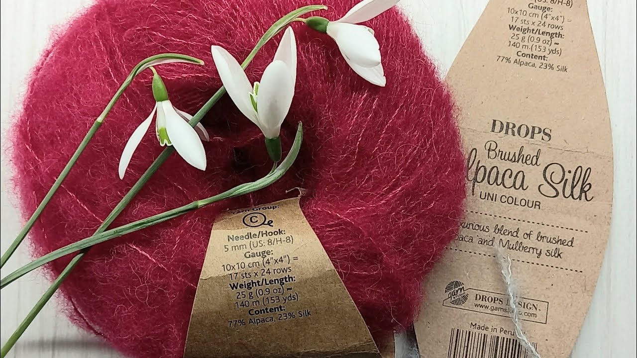 Recensione filati. Brushed alpaca silk di Drops. @chiacchierandosferruzzando