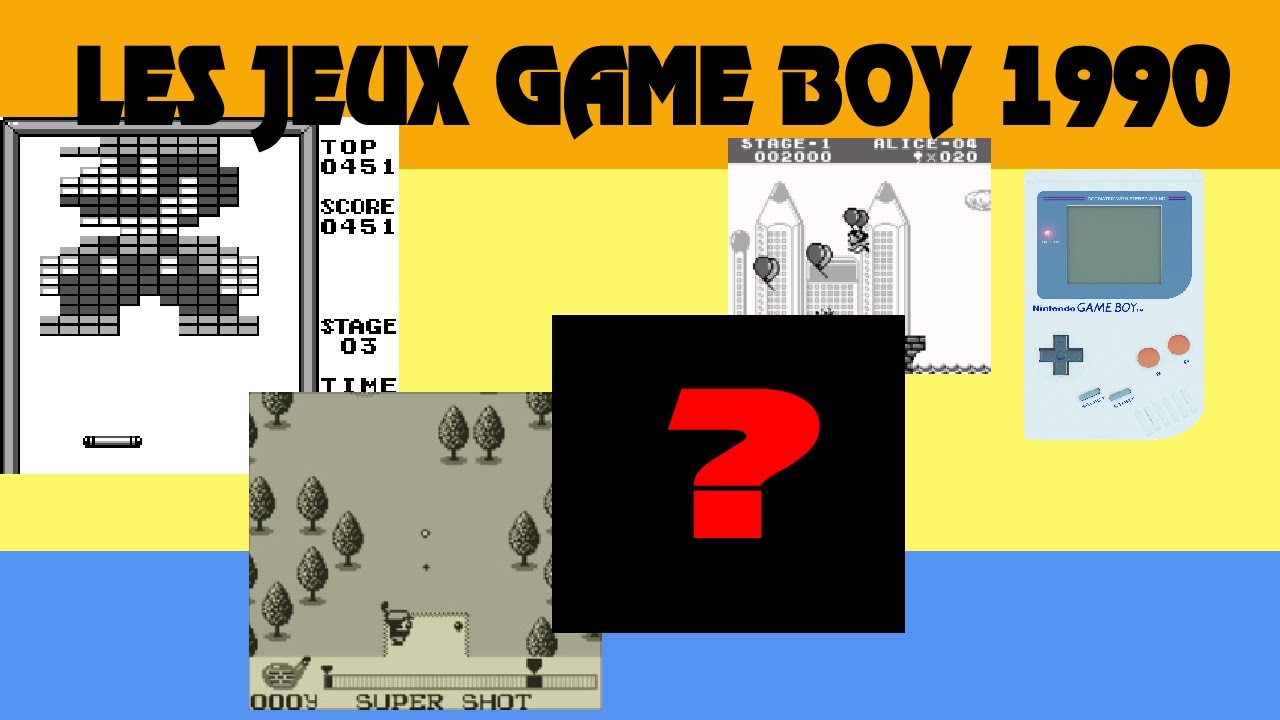 Les meilleurs jeux game boy de l'année1990