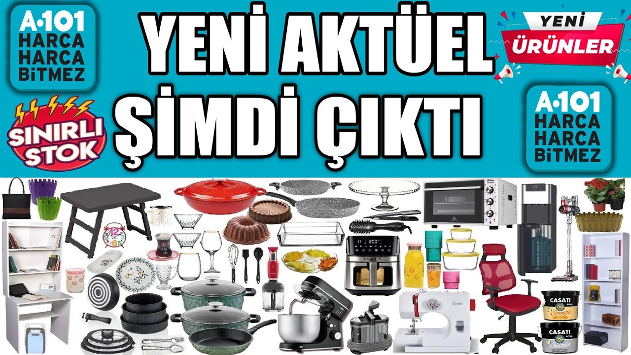 A101 9 Mart 2026 🥰 ÇEYİZ ÜRÜNLERİ 💥 YARIN A101'de 😍 A101 Aktüel Ürünleri & Bu Hafta Fırsatlar