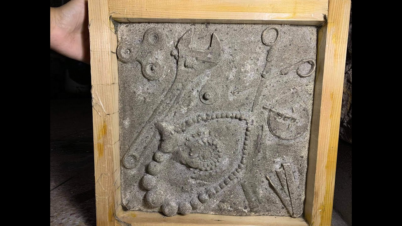 DIY Sand Casting with Plaster of Paris by Dancing Colours