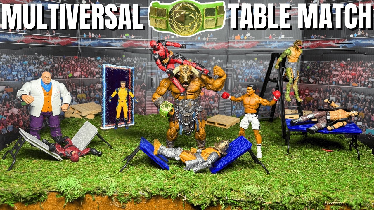 Multiversal WWE Marvel Action Figure Table Match