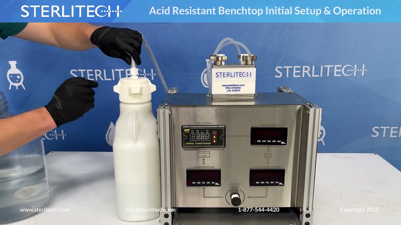 Acid Resistant Benchtop Initial Setup & Operation