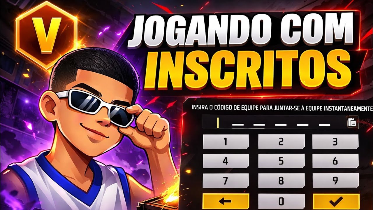 🔵 LIVE FF 🔥 FREE FIRE AO VIVO 🔵 4X4 COM INSCRITOS 🔥