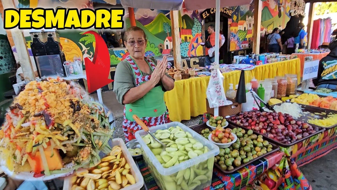 Diversidad de FRUTAS EN UN SOLO PLATILLO en ALEGRÍA USULUTÁN EL SALVADOR 🇸🇻 