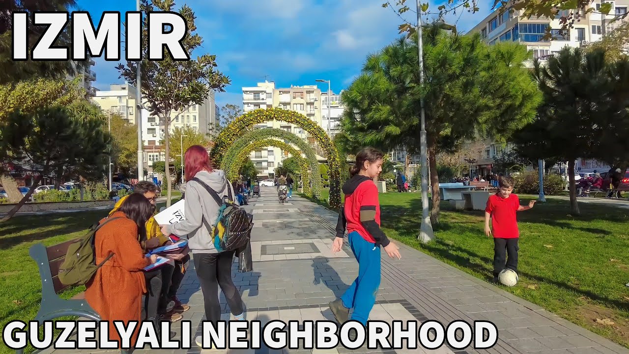 Walking Through a Turkish Neighborhood: Güzelyalı, Izmir in 4k