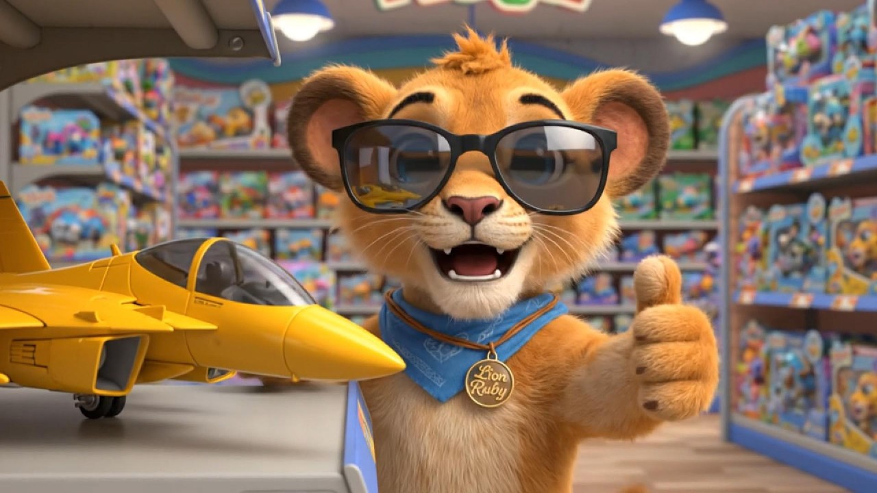 Can Ruby fly a real Jet Plane 🛩️ Adventure with Friends. #CuteLionRuby #funny #cute